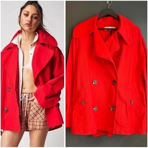 Free People Highlands Solid Peacoat